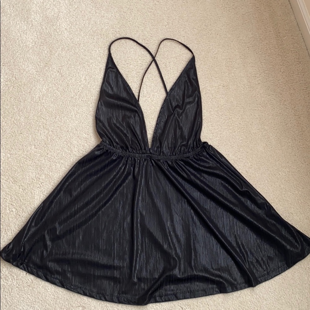 Black babydoll dress